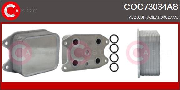 Casco COC73034AS - Radiatore olio, Olio motore www.autoricambi360.it