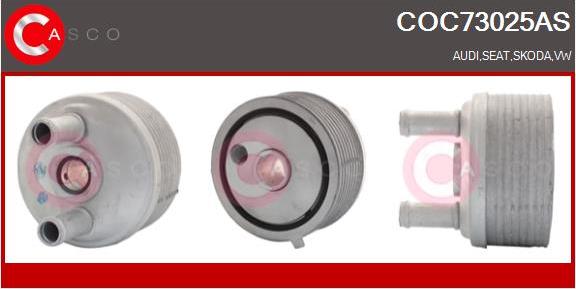 Casco COC73025AS - Radiatore olio, Olio motore www.autoricambi360.it