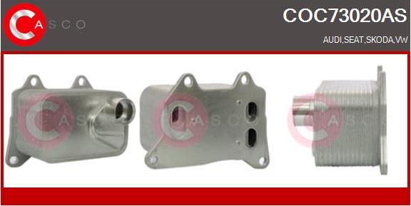 Casco COC73020AS - Radiatore olio, Olio motore www.autoricambi360.it