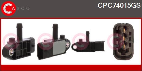 Casco CPC74015GS - Sensore, Pressione gas scarico www.autoricambi360.it
