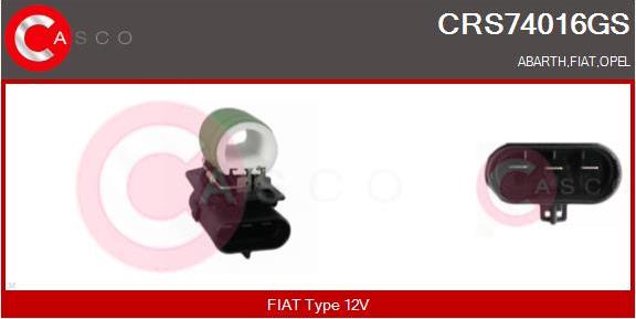 Casco CRS74016GS - Resistore addizionale, Elettromotore-Ventola radiatore www.autoricambi360.it