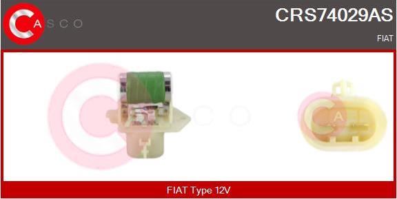 Casco CRS74029AS - Resistore addizionale, Elettromotore-Ventola radiatore www.autoricambi360.it