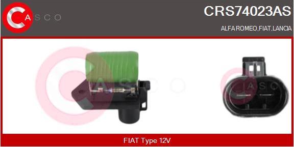 Casco CRS74023AS - Resistore addizionale, Elettromotore-Ventola radiatore www.autoricambi360.it