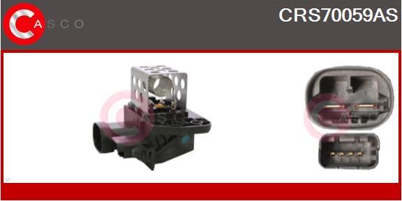 Casco CRS70059AS - Resistore addizionale, Elettromotore-Ventola radiatore www.autoricambi360.it