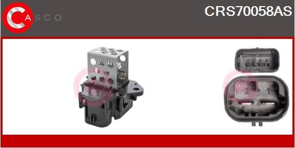 Casco CRS70058AS - Resistore addizionale, Elettromotore-Ventola radiatore www.autoricambi360.it