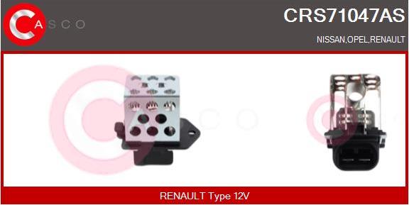 Casco CRS71047AS - Resistore addizionale, Elettromotore-Ventola radiatore www.autoricambi360.it