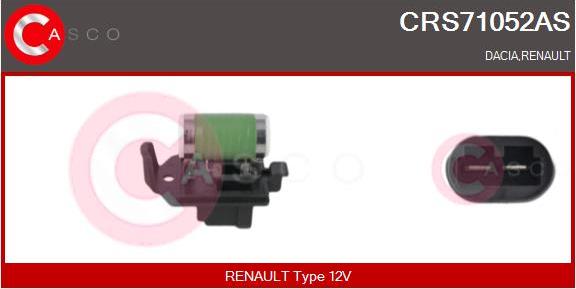 Casco CRS71052AS - Resistore addizionale, Elettromotore-Ventola radiatore www.autoricambi360.it