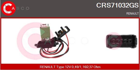 Casco CRS71032GS - Resistenza, Ventilatore abitacolo www.autoricambi360.it