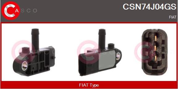 Casco CSN74J04GS - Sensore, Pressione gas scarico www.autoricambi360.it