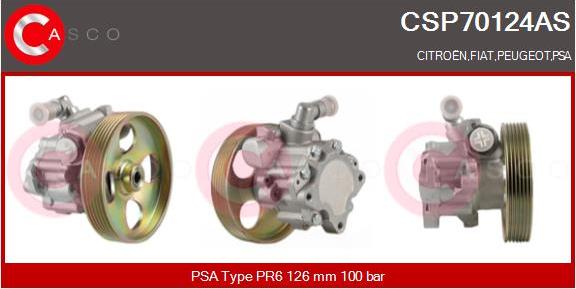Casco CSP70124AS - Pompa idraulica, Sterzo www.autoricambi360.it