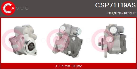 Casco CSP71119AS - Pompa idraulica, Sterzo www.autoricambi360.it