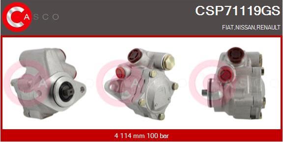Casco CSP71119GS - Pompa idraulica, Sterzo www.autoricambi360.it