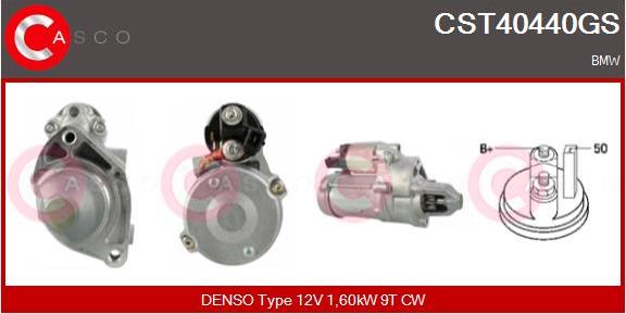 Casco CST40440GS - Motorino d'avviamento www.autoricambi360.it