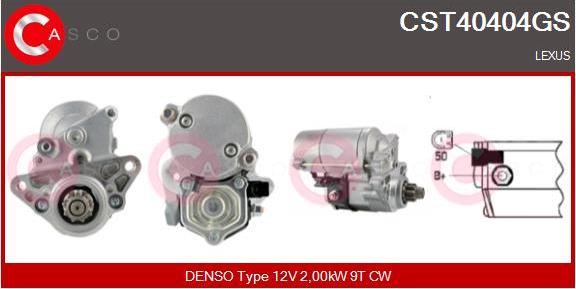 Casco CST40404GS - Motorino d'avviamento www.autoricambi360.it