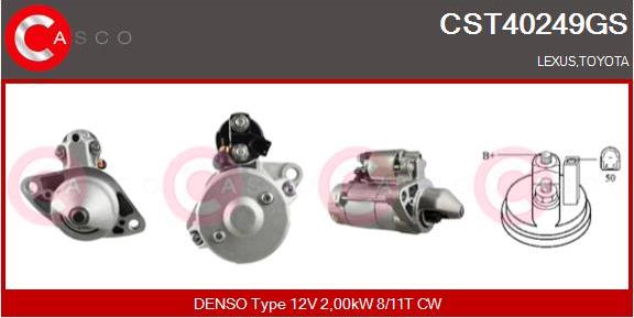 Casco CST40249GS - Motorino d'avviamento www.autoricambi360.it