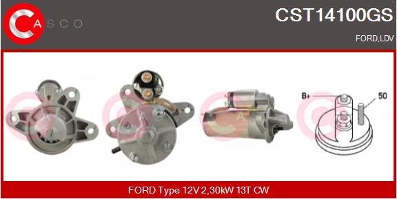 Casco CST14100GS - Motorino d'avviamento www.autoricambi360.it