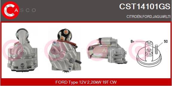 Casco CST14101GS - Motorino d'avviamento www.autoricambi360.it