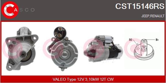 Casco CST15146RS - Motorino d'avviamento www.autoricambi360.it