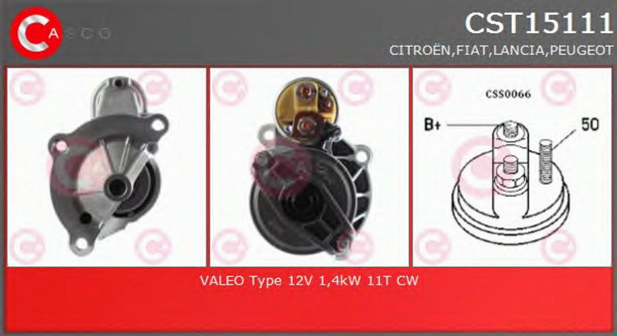 Casco CST15111AS - Motorino d'avviamento www.autoricambi360.it