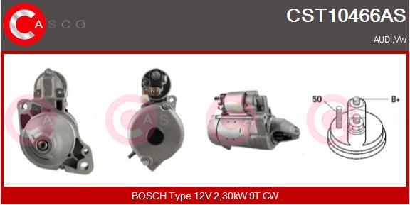 Casco CST10466AS - Motorino d'avviamento www.autoricambi360.it