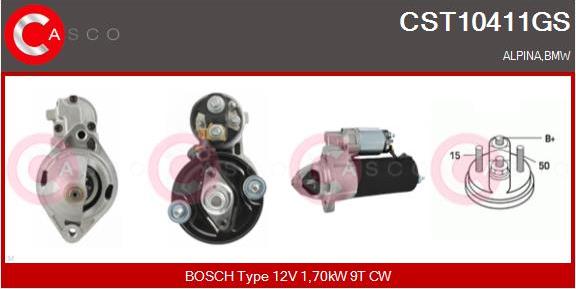 Casco CST10411GS - Motorino d'avviamento www.autoricambi360.it
