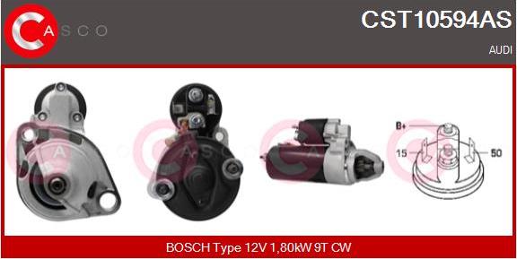Casco CST10594AS - Motorino d'avviamento www.autoricambi360.it