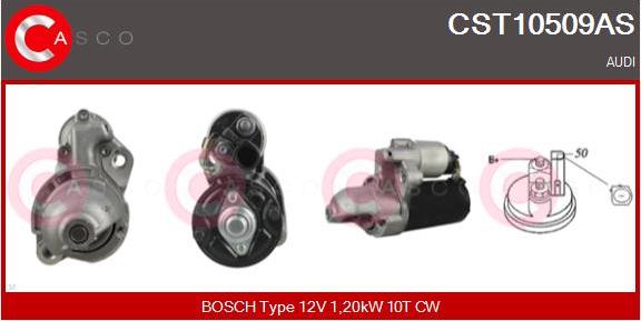 Casco CST10509AS - Motorino d'avviamento www.autoricambi360.it