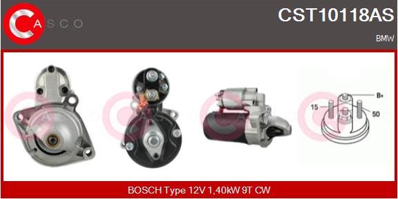 Casco CST10118AS - Motorino d'avviamento www.autoricambi360.it