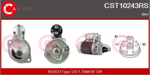 Casco CST10243RS - Motorino d'avviamento www.autoricambi360.it