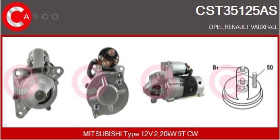Casco CST35125AS - Motorino d'avviamento www.autoricambi360.it