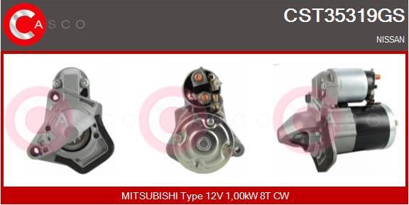 Casco CST35319GS - Motorino d'avviamento www.autoricambi360.it