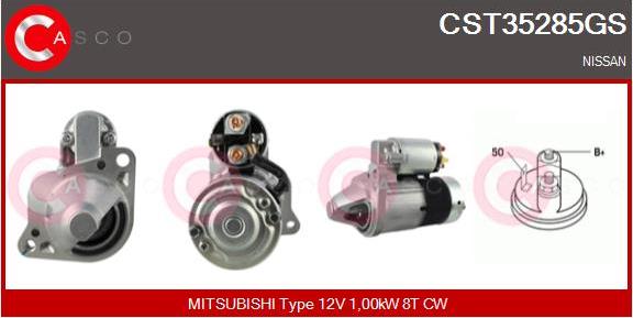 Casco CST35285GS - Motorino d'avviamento www.autoricambi360.it