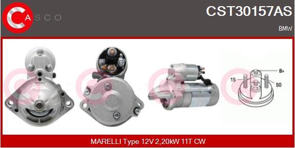 Casco CST30157AS - Motorino d'avviamento www.autoricambi360.it