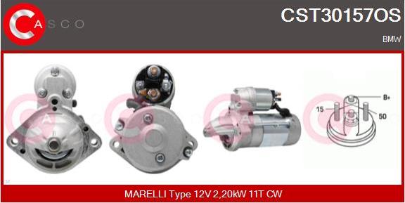 Casco CST30157OS - Motorino d'avviamento www.autoricambi360.it