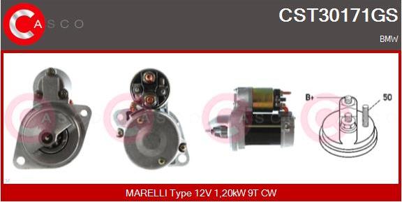 Casco CST30171GS - Motorino d'avviamento www.autoricambi360.it