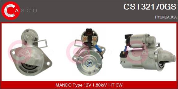 Casco CST32170GS - Motorino d'avviamento www.autoricambi360.it