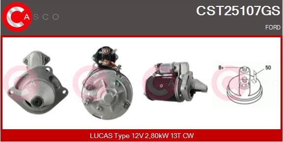 Casco CST25107GS - Motorino d'avviamento www.autoricambi360.it