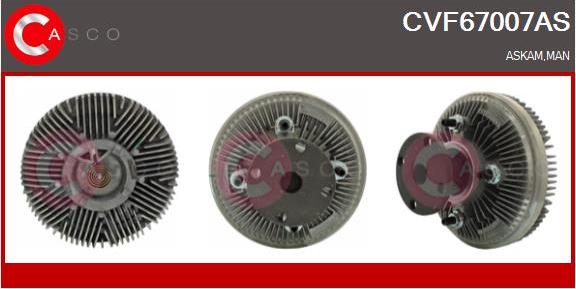 Casco CVF67007AS - Giunto di collegamento, Ventilatore radiatore www.autoricambi360.it