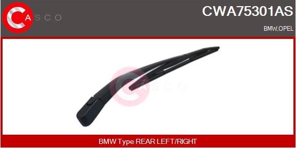 Casco CWA75301AS - Braccio tergi, Pulizia cristalli www.autoricambi360.it