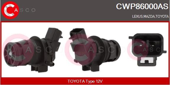 Casco CWP86000AS - Pompa acqua lavaggio, Pulizia cristalli www.autoricambi360.it