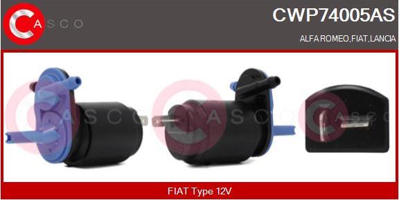 Casco CWP74005AS - Pompa acqua lavaggio, Pulizia cristalli www.autoricambi360.it
