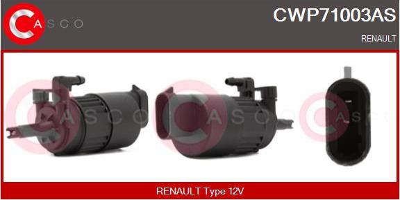 Casco CWP71003AS - Pompa acqua lavaggio, Pulizia cristalli www.autoricambi360.it