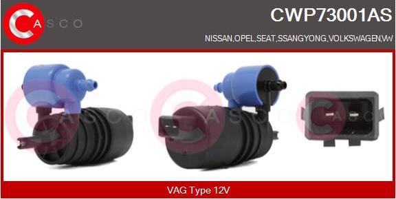 Casco CWP73001AS - Pompa acqua lavaggio, Pulizia cristalli www.autoricambi360.it