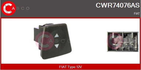 Casco CWR74076AS - Interruttore, Alzacristallo www.autoricambi360.it