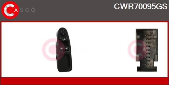 Casco CWR70095GS - Interruttore, Alzacristallo www.autoricambi360.it