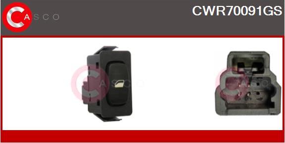 Casco CWR70091GS - Interruttore, Alzacristallo www.autoricambi360.it
