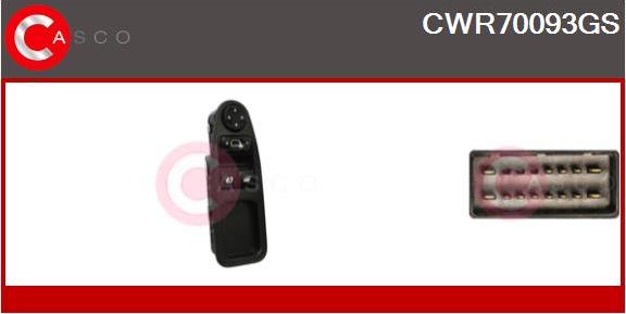 Casco CWR70093GS - Interruttore, Alzacristallo www.autoricambi360.it