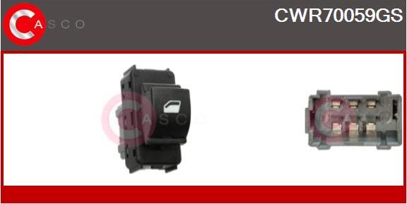 Casco CWR70059GS - Interruttore, Alzacristallo www.autoricambi360.it