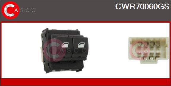 Casco CWR70060GS - Interruttore, Alzacristallo www.autoricambi360.it