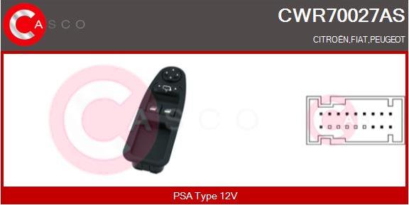 Casco CWR70027AS - Interruttore, Alzacristallo www.autoricambi360.it